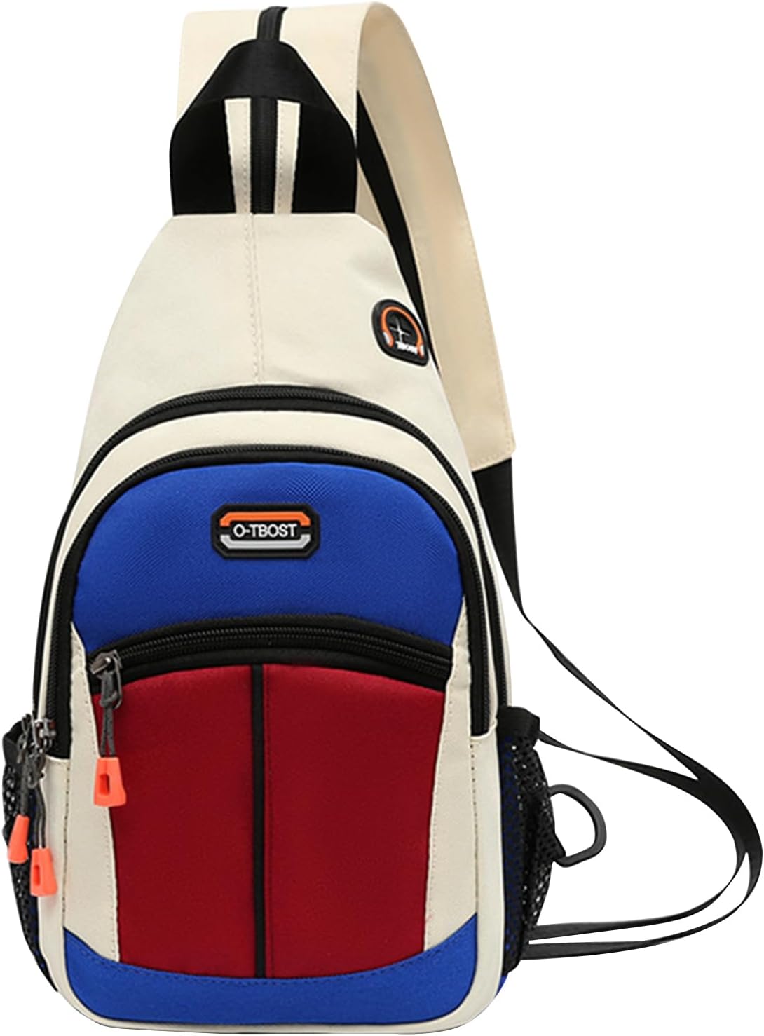 Sling Bag - Women's Crossbody Shoulder Backpack for Men, Travel, Hiking, Sport, Casual Daypack (Beige, Blue, Red)