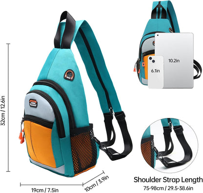 Sling Bag - Women's Crossbody Shoulder Backpack for Men, Travel, Hiking, Sport, Casual Daypack (Beige, Blue, Red)