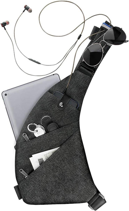 Sling Crossbody Bags Trendy Travel Anti Theft Safe Purse Bags for Women Men Waterproof
