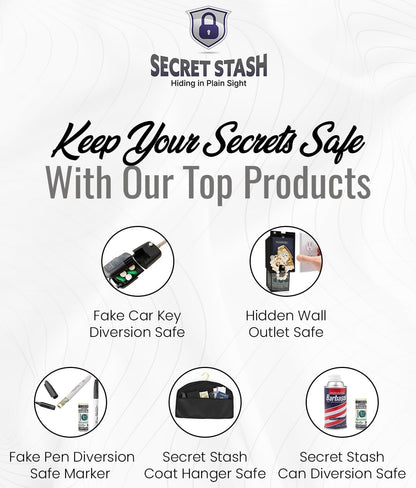 Security Money Belt with Hidden Money Pocket - Nylon Tactical Belt for Men & Women with Nonmetallic Buckle - Security Money Belt for Valuables, Cash, Passport - Cashsafe Anti-Theft Wallet, Large