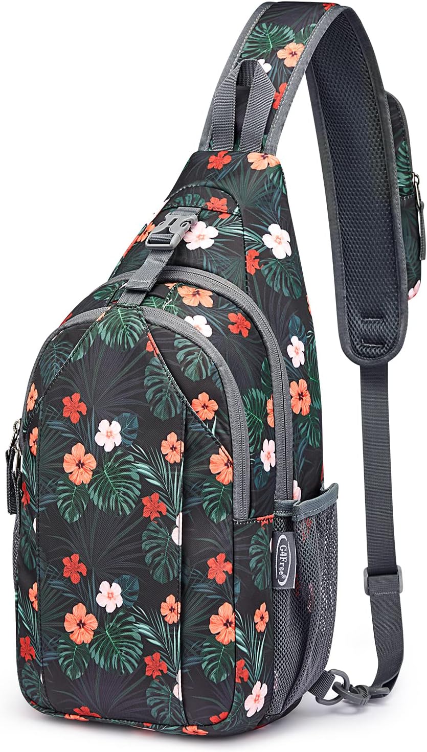 Sling Bag for Men Women, RFID Blocking Crossbody Bag, Daily, Travel | Durable Polyester Fabric, 10L, Perfect for work, shopping, weekend outings, Hiking, Reversible Shoulder Strap (Peacock Blue)