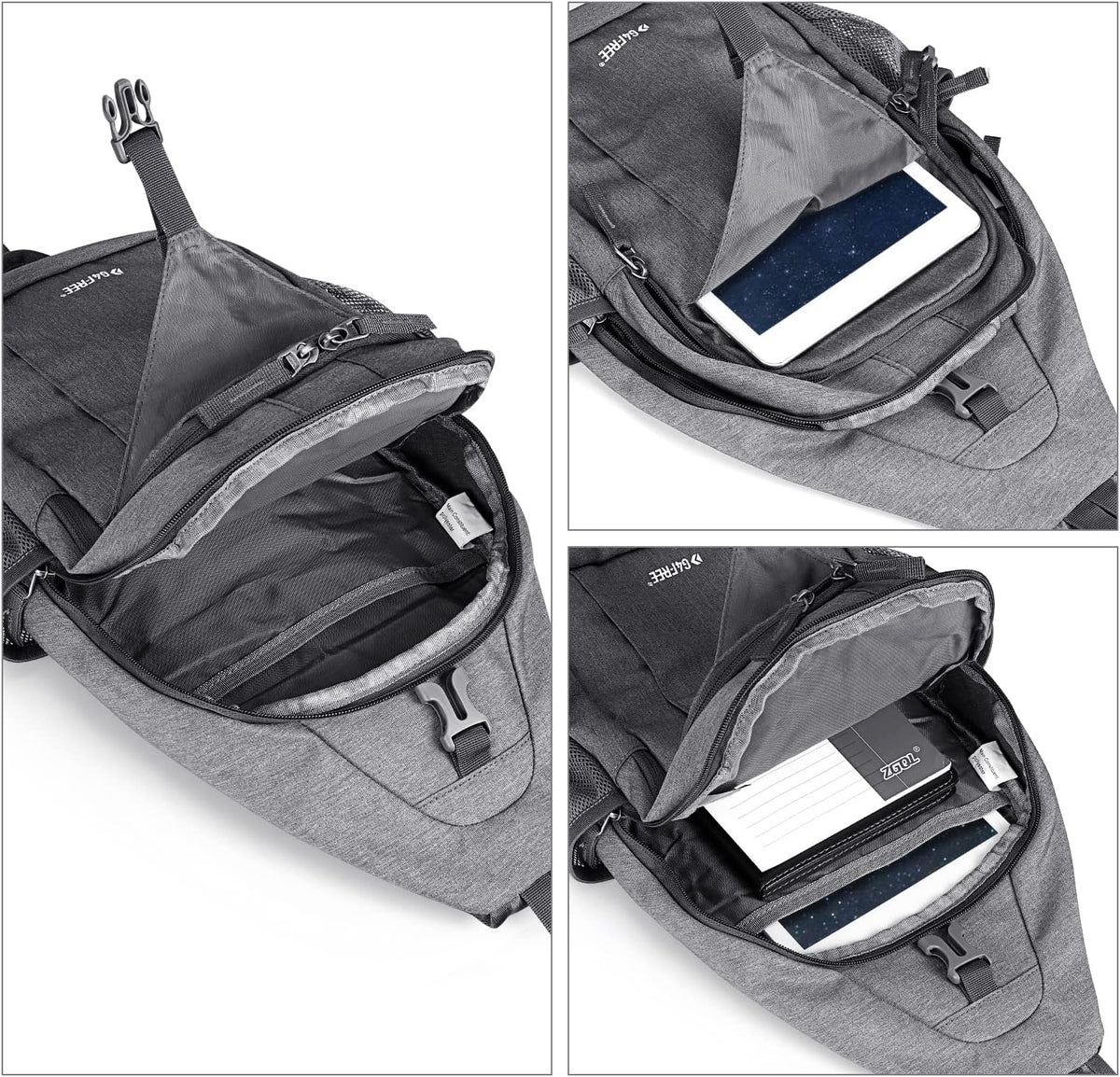 Sling Bag for Men Women, RFID Blocking Crossbody Bag, Daily, Travel | Durable Polyester Fabric, 10L, Perfect for work, shopping, weekend outings, Hiking, Reversible Shoulder Strap (Peacock Blue)
