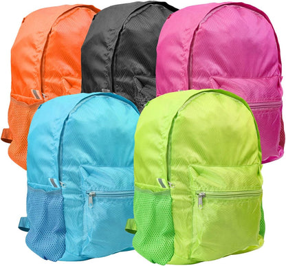 25L Backpack Packable Foldable Ultra Lightweight Water Resistant Durable Camping Travel Hiking Daypack for Men Women (Black)