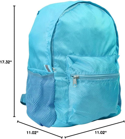 25L Backpack Packable Foldable Ultra Lightweight Water Resistant Durable Camping Travel Hiking Daypack for Men Women (Black)