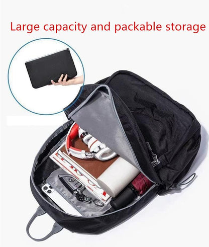 Men's and women's lightweight foldable hiking travel backpack waterproof camping backpack fuchsia