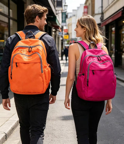 Men's and women's lightweight foldable hiking travel backpack waterproof camping backpack fuchsia