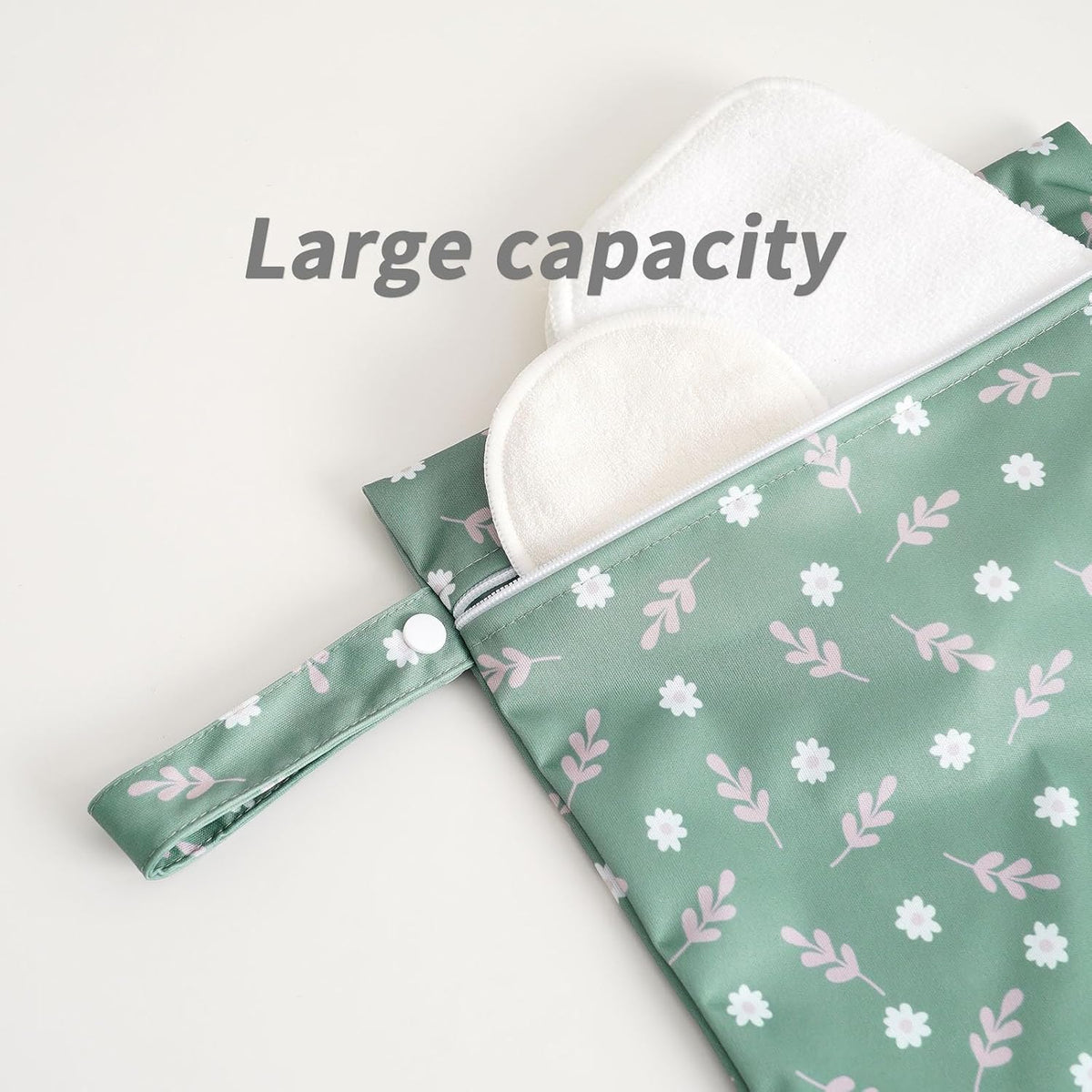 3 Set Wet Bag Storage Bag Waterproof Washable for Baby | Travel Bags, Beach, Pool, Gym Bag for Swimsuits & Wet Clothes (Dandelion)