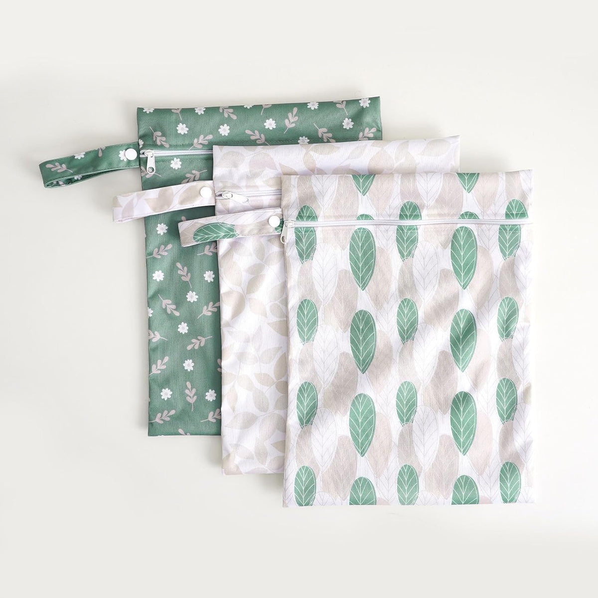 3 Set Wet Bag Storage Bag Waterproof Washable for Baby | Travel Bags, Beach, Pool, Gym Bag for Swimsuits & Wet Clothes (Dandelion)
