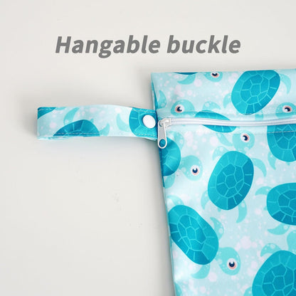3 Set Wet Bag Storage Bag Waterproof Washable for Baby | Travel Bags, Beach, Pool, Gym Bag for Swimsuits & Wet Clothes (Dandelion)