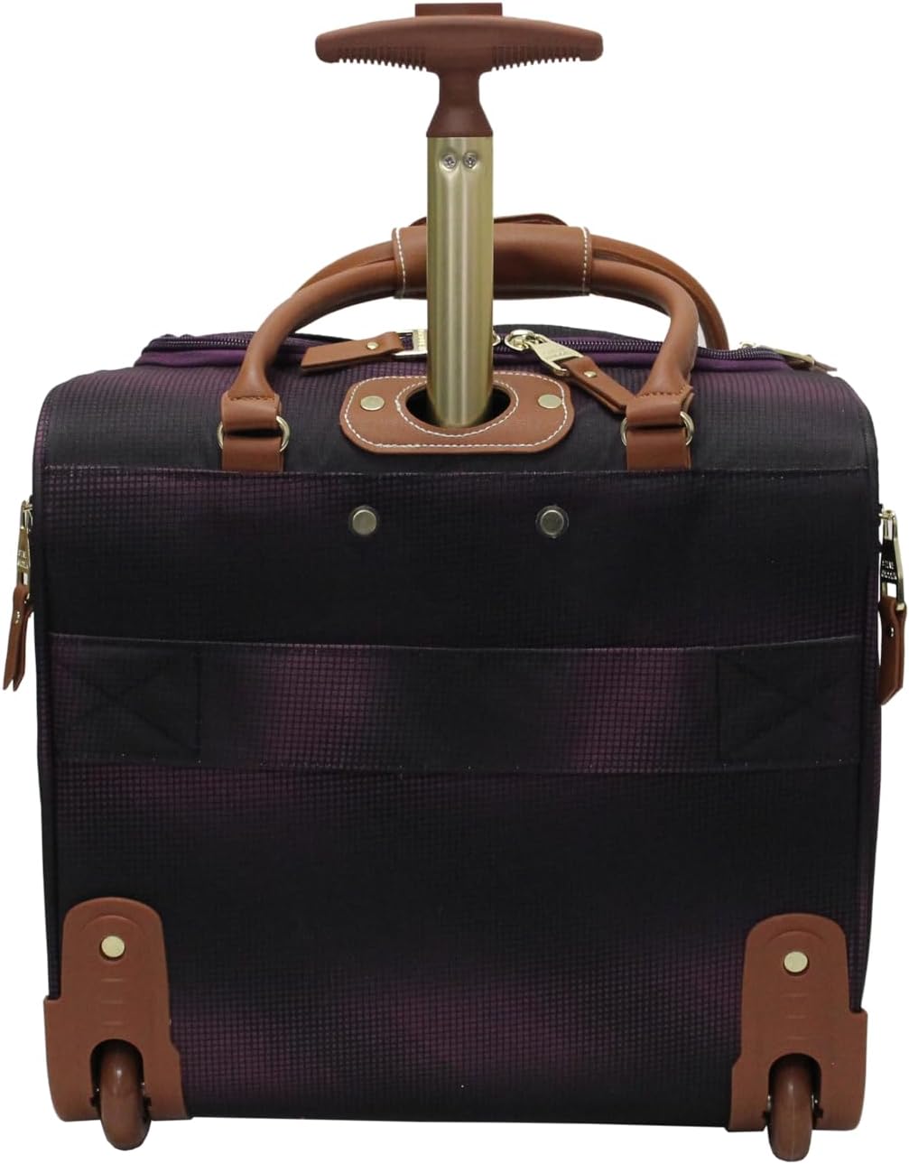 Designer 15 Inch Carry on Suitcase- Small Weekender Overnight Business Travel Luggage- Lightweight 2- Rolling Spinner Wheels Under Seat Bag for Women (Harlo Teal Blue)