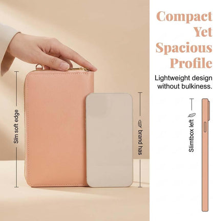 Touchscreen Phone Crossbody Bags for Women, Anti Theft Leather Bag, PU Leather Messenger Bag, RFID Blocking Phone Wallet