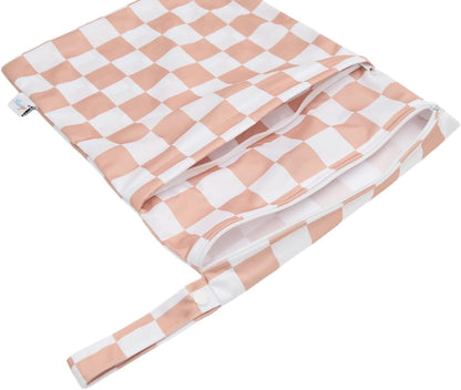 Wet Dry Bag Reusable Waterproof Swimming Bag Travel Beach Pool Yoga Gym Bag for Baby Cloth Diaper Swimsuits Wet Clothes Two Zipper Pockets 3 Pack 3L15