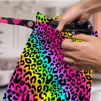 4 Pack Colorful Leopard Print Wet Bag Waterproof Washable Reusable Wet Dry Bag for Swimsuit Dirty Clothes Diaper Travel Beach Pool Yoga Gym Travel Birthday Party Camping Toiletries Beach Essentials