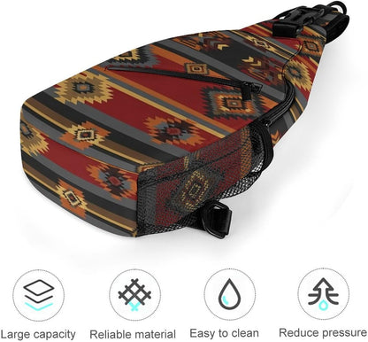 Men Women Sling Backpack Outdoor Sport Daypack Travel Bag, Multipurpose Anti-Theft Carry On Bag, Breathable Chest Sling Shoulder Backpacks Bags, Blue Galaxy