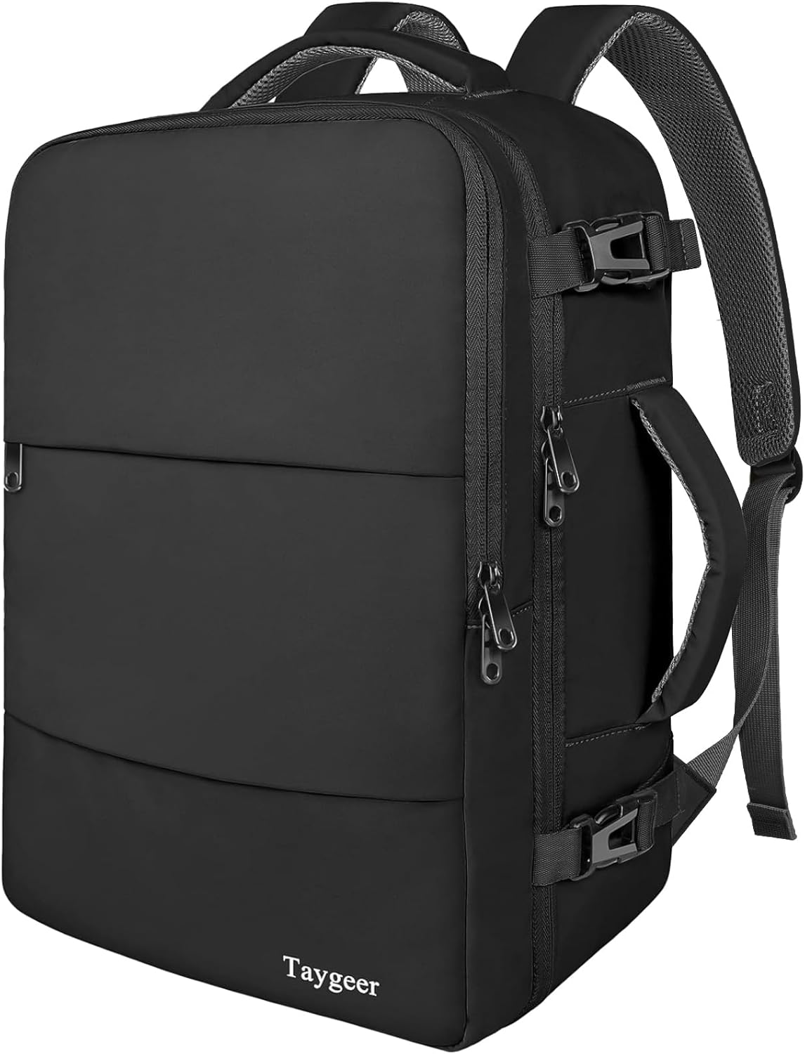 Backpack for Women, Carry on Backpack with Laptop Compartment | Travel Laptop Mochila Carry On Luggage with Shoe Pouch, Airline Approved Personal Item Bag For Weekender Hiking, Black Khaki
