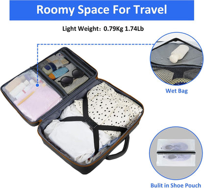 Backpack for Women, Carry on Backpack with Laptop Compartment | Travel Laptop Mochila Carry On Luggage with Shoe Pouch, Airline Approved Personal Item Bag For Weekender Hiking, Black Khaki