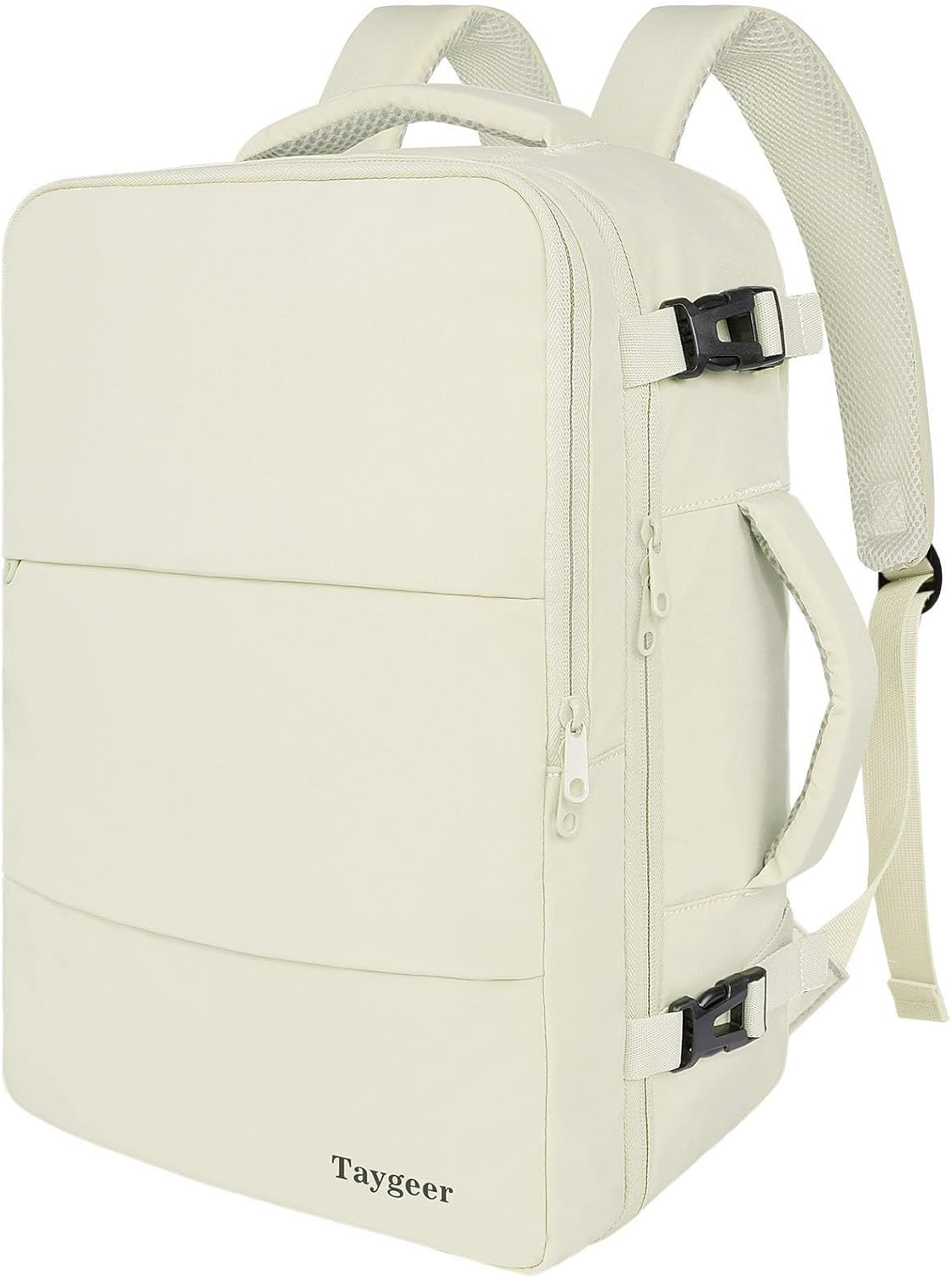 Backpack for Women, Carry on Backpack with Laptop Compartment | Travel Laptop Mochila Carry On Luggage with Shoe Pouch, Airline Approved Personal Item Bag For Weekender Hiking, Black Khaki