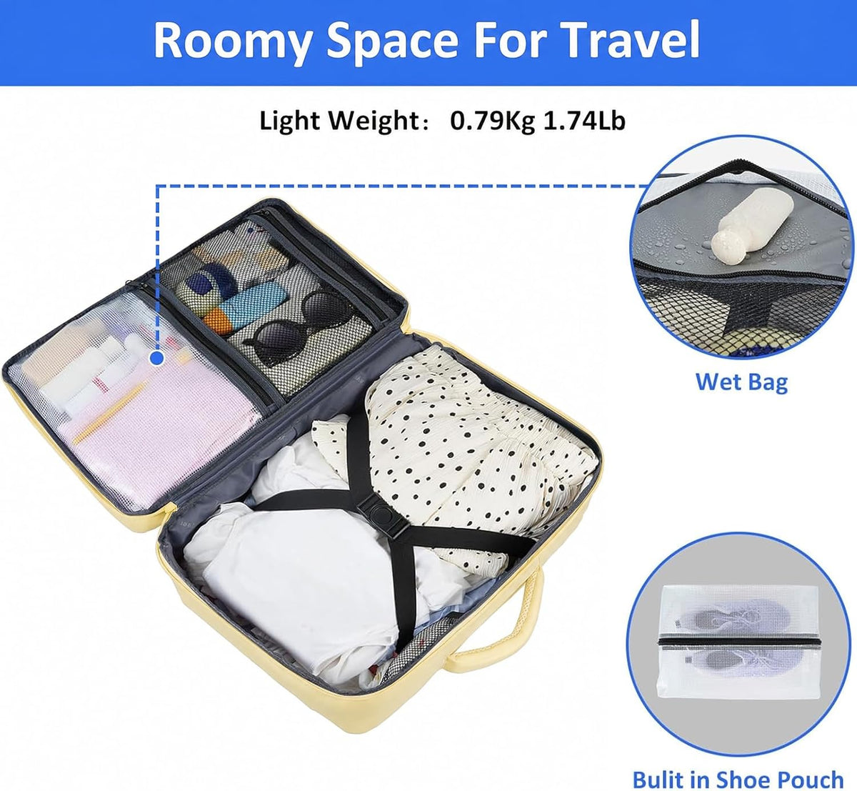 Backpack for Women, Carry on Backpack with Laptop Compartment | Travel Laptop Mochila Carry On Luggage with Shoe Pouch, Airline Approved Personal Item Bag For Weekender Hiking, Black Khaki