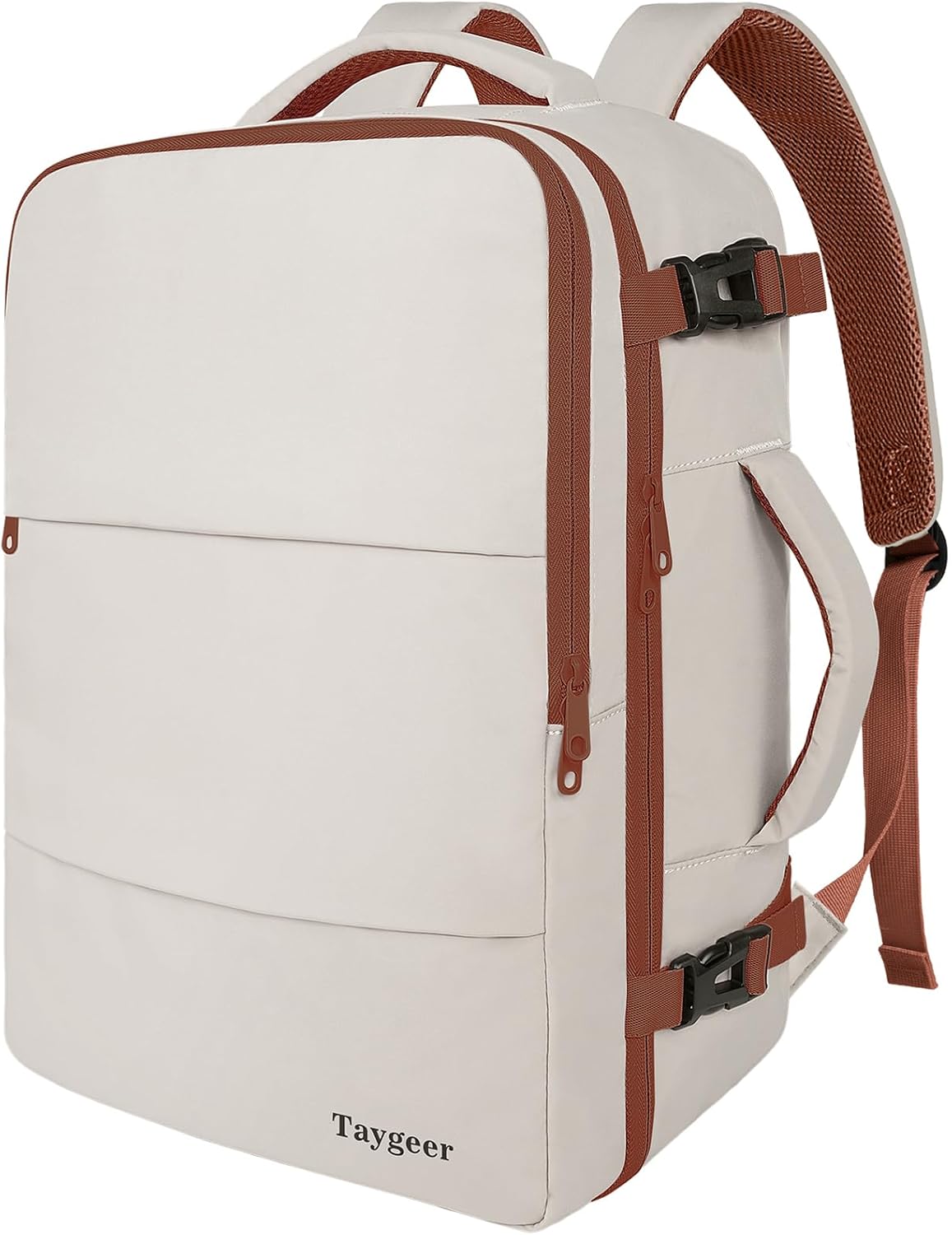 Backpack for Women, Carry on Backpack with Laptop Compartment | Travel Laptop Mochila Carry On Luggage with Shoe Pouch, Airline Approved Personal Item Bag For Weekender Hiking, Black Khaki