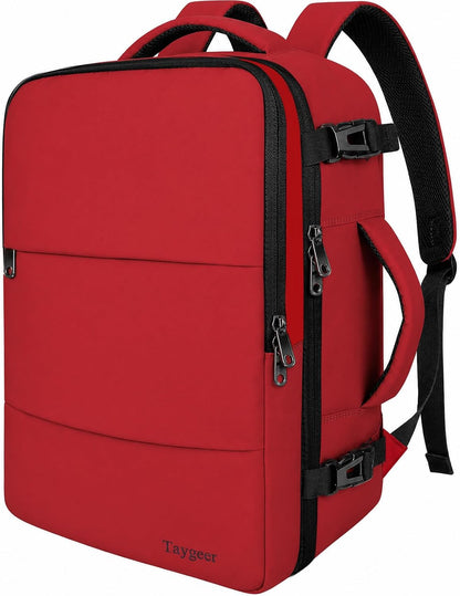 Backpack for Women, Carry on Backpack with Laptop Compartment | Travel Laptop Mochila Carry On Luggage with Shoe Pouch, Airline Approved Personal Item Bag For Weekender Hiking, Black Khaki