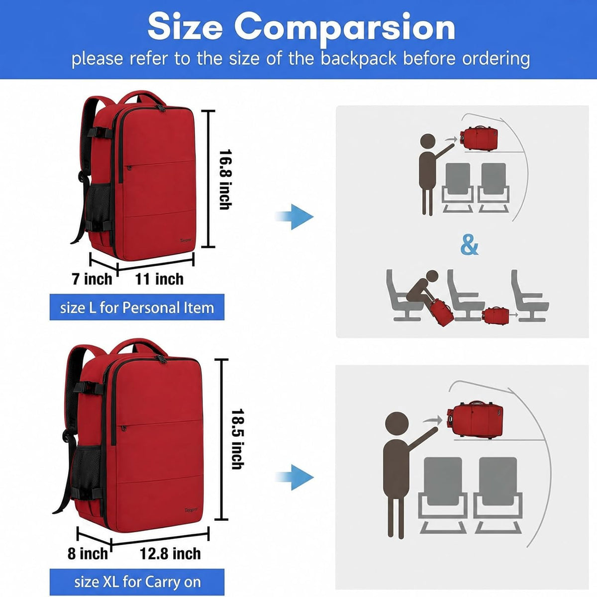 Backpack for Women, Carry on Backpack with Laptop Compartment | Travel Laptop Mochila Carry On Luggage with Shoe Pouch, Airline Approved Personal Item Bag For Weekender Hiking, Black Khaki