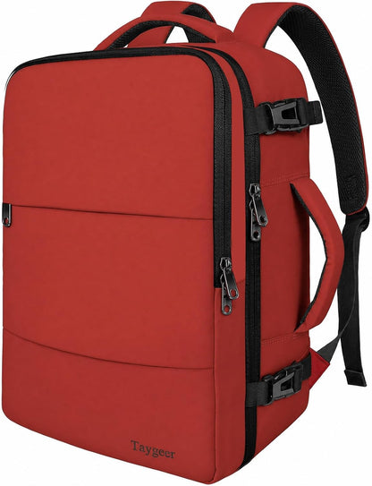 Backpack for Women, Carry on Backpack with Laptop Compartment | Travel Laptop Mochila Carry On Luggage with Shoe Pouch, Airline Approved Personal Item Bag For Weekender Hiking, Black Khaki