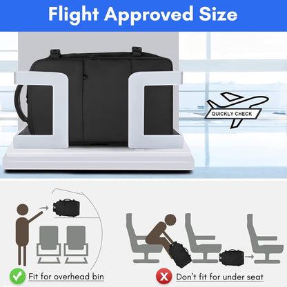 Backpack for Women, Carry on Backpack with Laptop Compartment | Travel Laptop Mochila Carry On Luggage with Shoe Pouch, Airline Approved Personal Item Bag For Weekender Hiking, Black Khaki