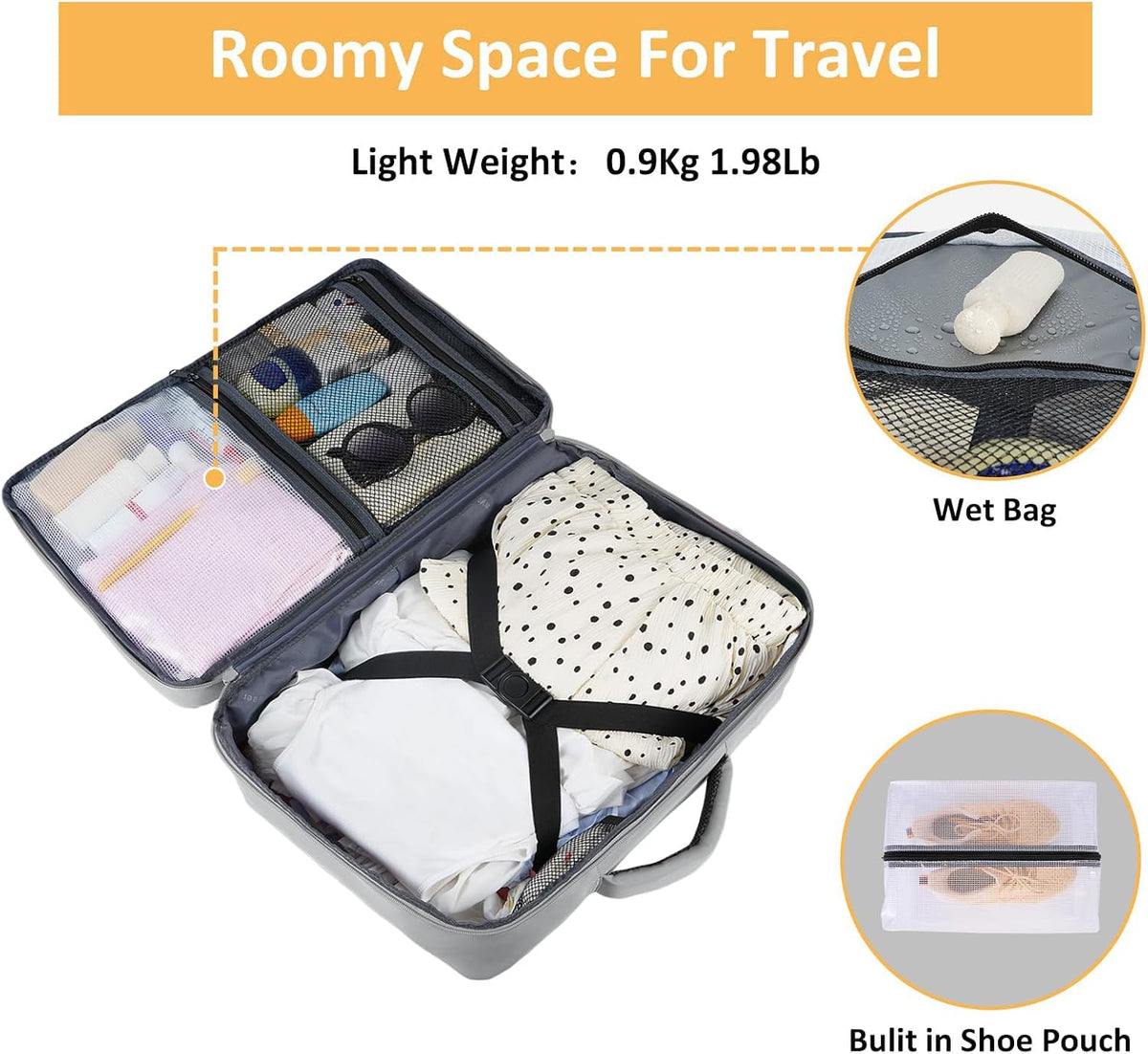 Backpack for Women, Carry on Backpack with Laptop Compartment | Travel Laptop Mochila Carry On Luggage with Shoe Pouch, Airline Approved Personal Item Bag For Weekender Hiking, Black Khaki