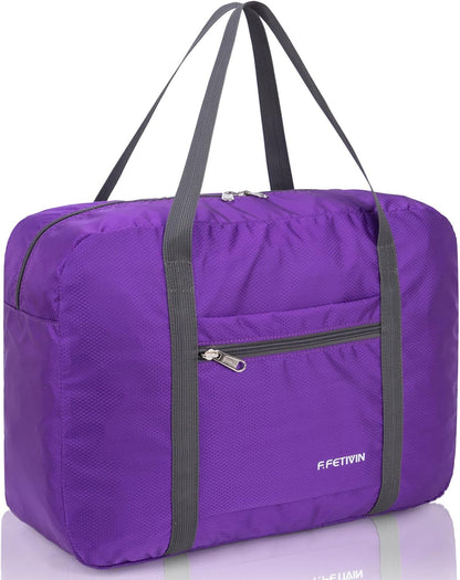 Personal item travel bag 17.7x12.6x6.3 for Spirit Airlines Lightweight carry on duffle bag for Gym,Sports,Vacation(Hot Pink)