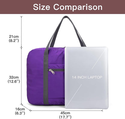 Personal item travel bag 17.7x12.6x6.3 for Spirit Airlines Lightweight carry on duffle bag for Gym,Sports,Vacation(Hot Pink)