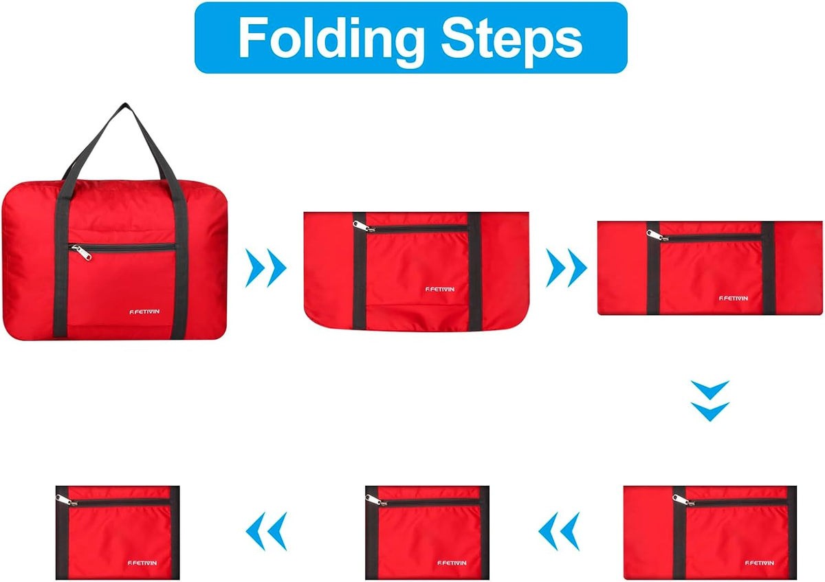 Personal item travel bag 17.7x12.6x6.3 for Spirit Airlines Lightweight carry on duffle bag for Gym,Sports,Vacation(Hot Pink)