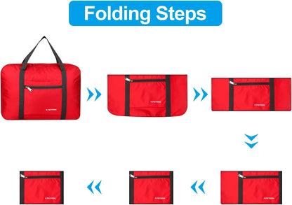 Personal item travel bag 17.7x12.6x6.3 for Spirit Airlines Lightweight carry on duffle bag for Gym,Sports,Vacation(Hot Pink)