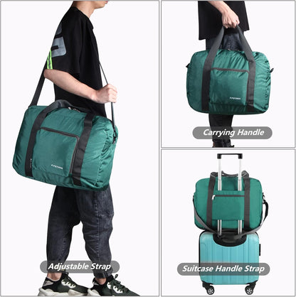Personal item travel bag 17.7x12.6x6.3 for Spirit Airlines Lightweight carry on duffle bag for Gym,Sports,Vacation(Hot Pink)