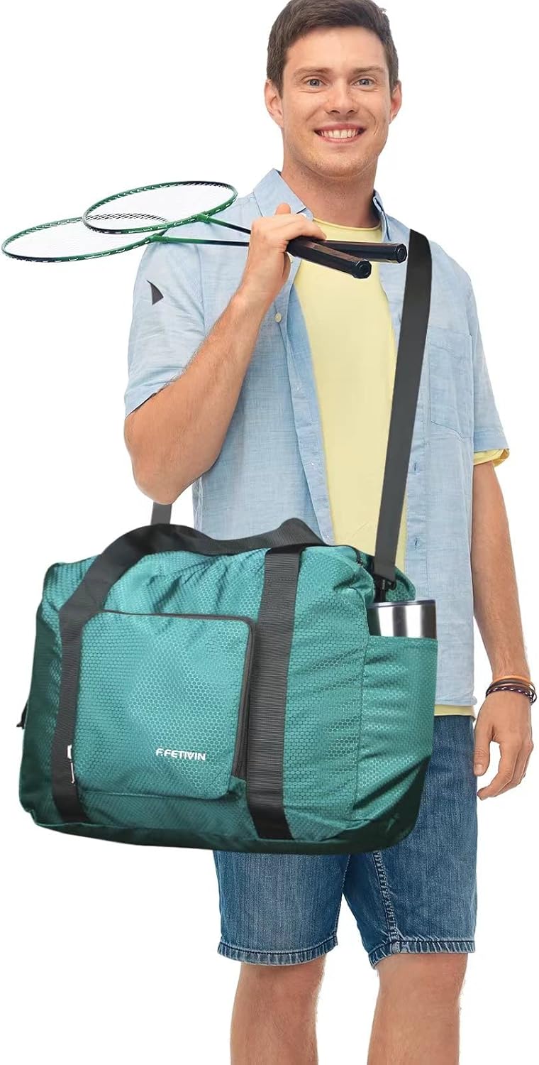 Personal item travel bag 17.7x12.6x6.3 for Spirit Airlines Lightweight carry on duffle bag for Gym,Sports,Vacation(Hot Pink)