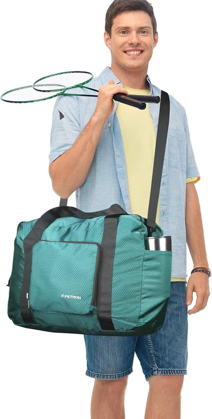 Personal item travel bag 17.7x12.6x6.3 for Spirit Airlines Lightweight carry on duffle bag for Gym,Sports,Vacation(Hot Pink)