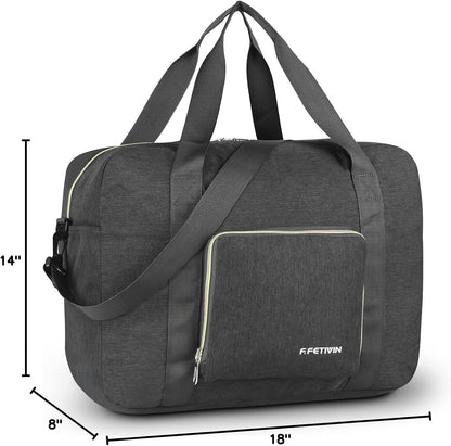 Personal item travel bag 17.7x12.6x6.3 for Spirit Airlines Lightweight carry on duffle bag for Gym,Sports,Vacation(Hot Pink)