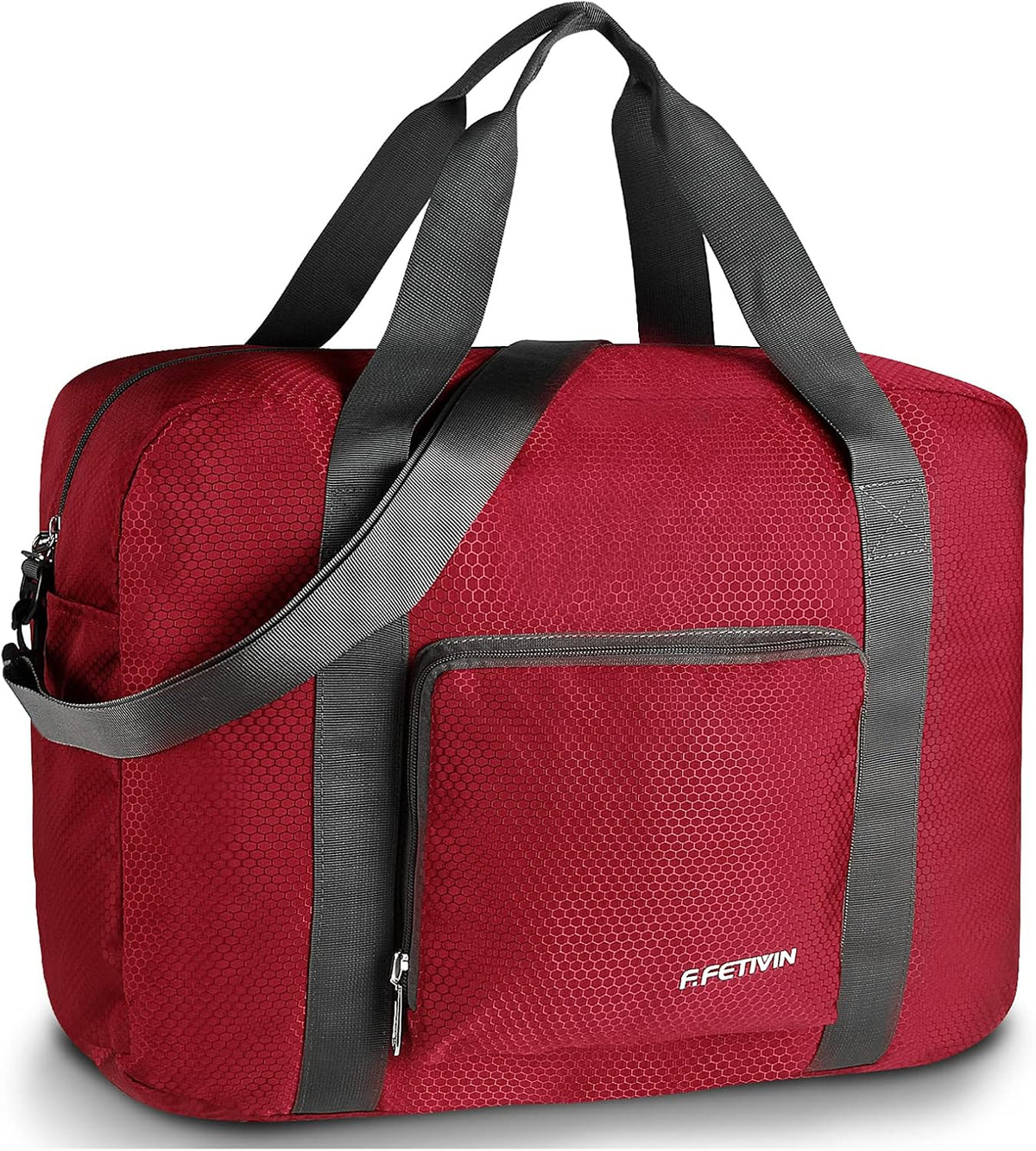 Personal item travel bag 17.7x12.6x6.3 for Spirit Airlines Lightweight carry on duffle bag for Gym,Sports,Vacation(Hot Pink)