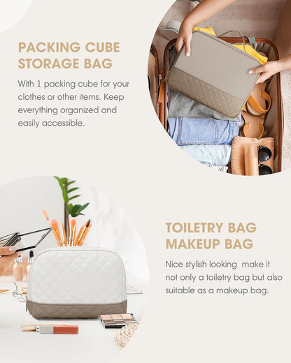 Women Weekender Travel Duffle Bag: Large Overnight Bags with Shoe Compartment Carry on Bags with Toiletry Bag Weekend Yoga Gym Bag with Wet Pocket Travel Duffel Tote Bag Hospital Bag Black