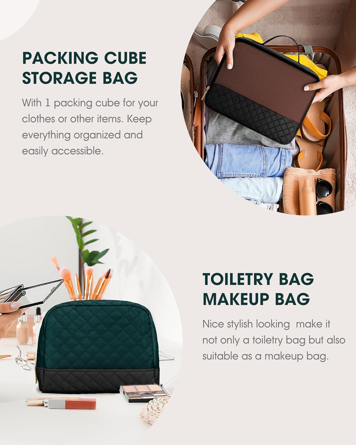 Women Weekender Travel Duffle Bag: Large Overnight Bags with Shoe Compartment Carry on Bags with Toiletry Bag Weekend Yoga Gym Bag with Wet Pocket Travel Duffel Tote Bag Hospital Bag Black