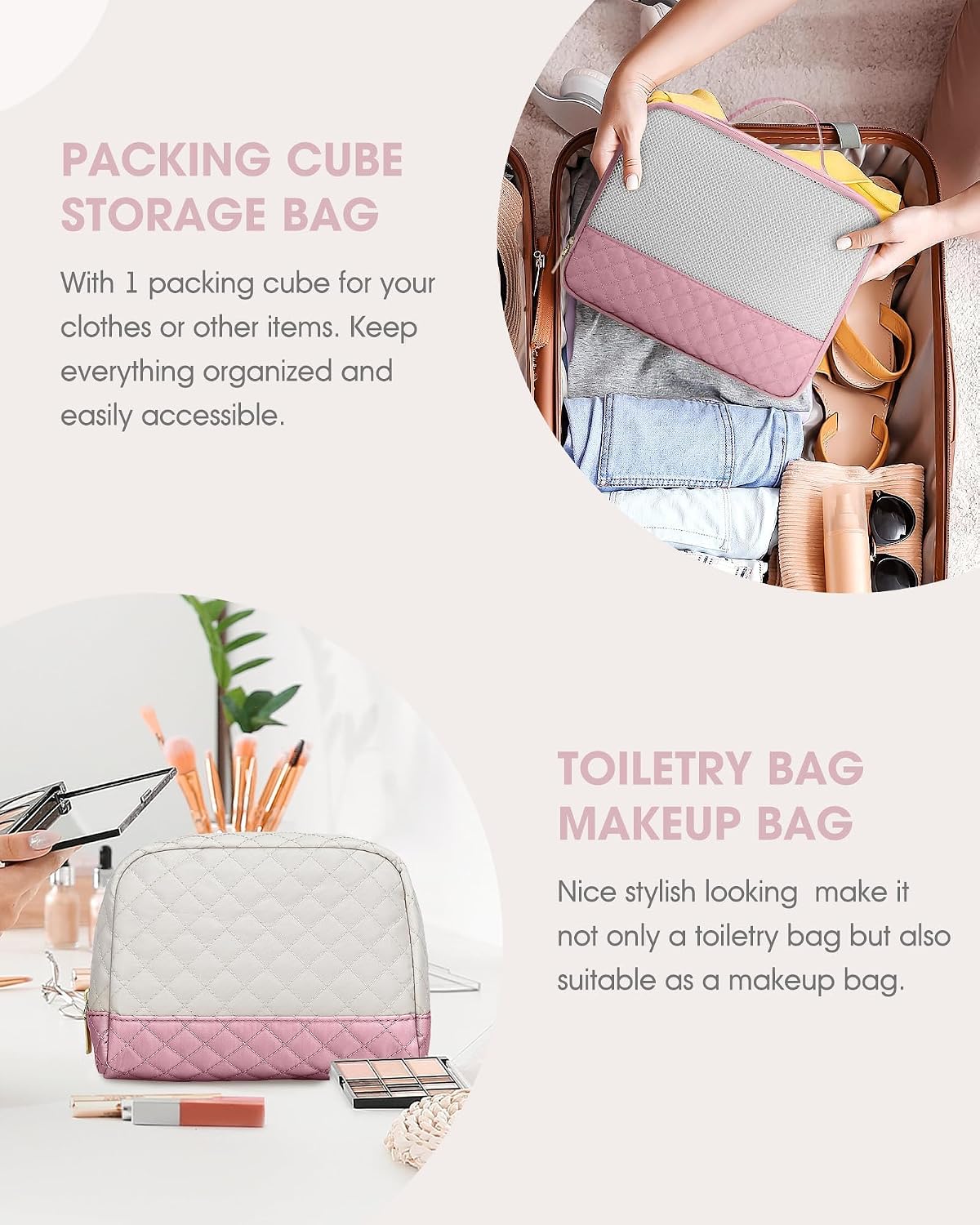Women Weekender Travel Duffle Bag: Large Overnight Bags with Shoe Compartment Carry on Bags with Toiletry Bag Weekend Yoga Gym Bag with Wet Pocket Travel Duffel Tote Bag Hospital Bag Black