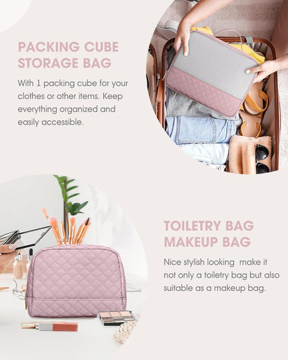 Women Weekender Travel Duffle Bag: Large Overnight Bags with Shoe Compartment Carry on Bags with Toiletry Bag Weekend Yoga Gym Bag with Wet Pocket Travel Duffel Tote Bag Hospital Bag Black