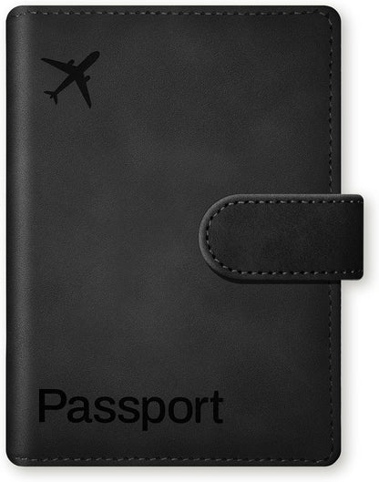Passport Holder Cover Wallet, RFID Blocking Travel Document Organiser, Must Haves Travel Accessory, Leather Wallet Card Case – Essentials for Men & Women (Green)