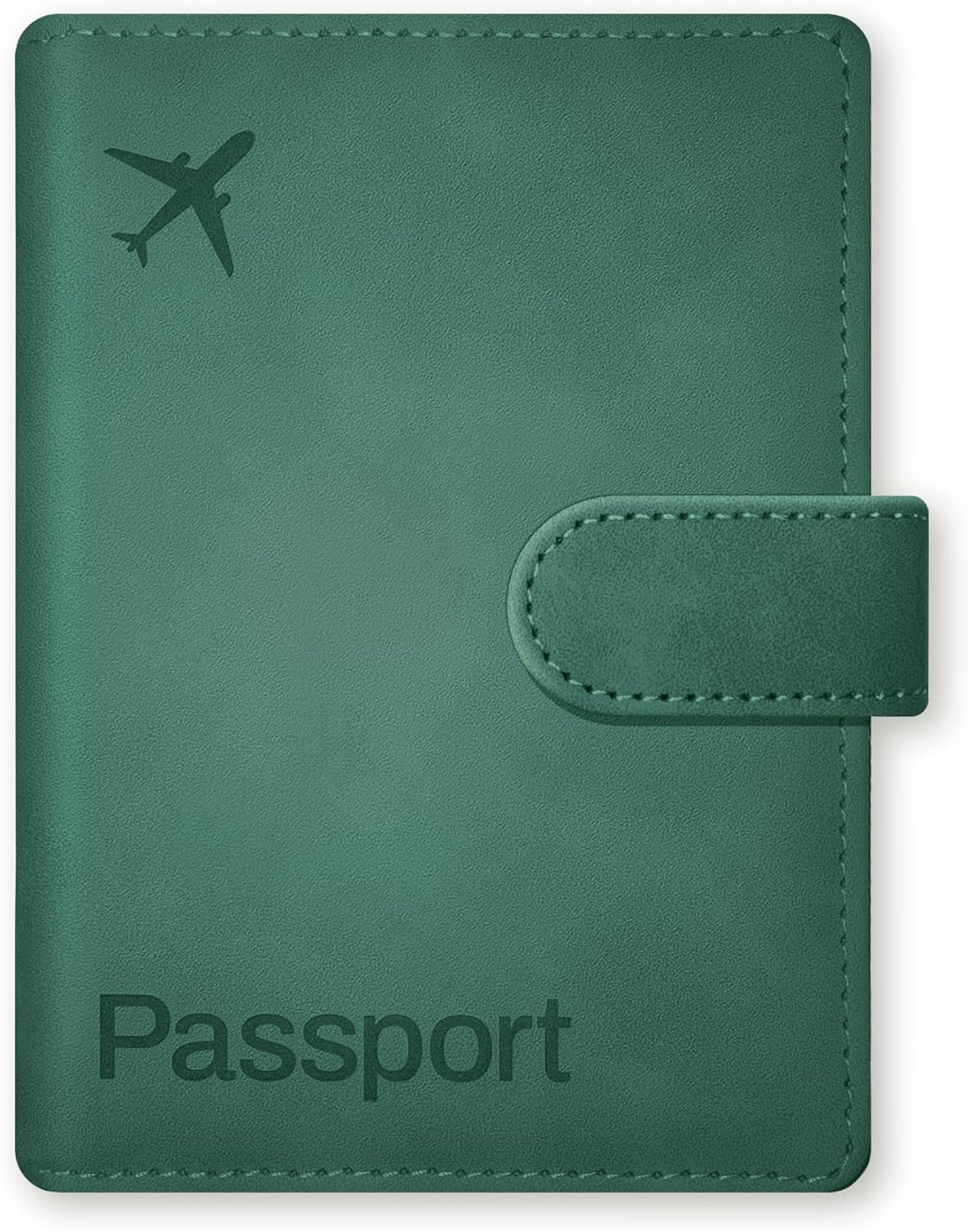 Passport Holder Cover Wallet, RFID Blocking Travel Document Organiser, Must Haves Travel Accessory, Leather Wallet Card Case – Essentials for Men & Women (Green)