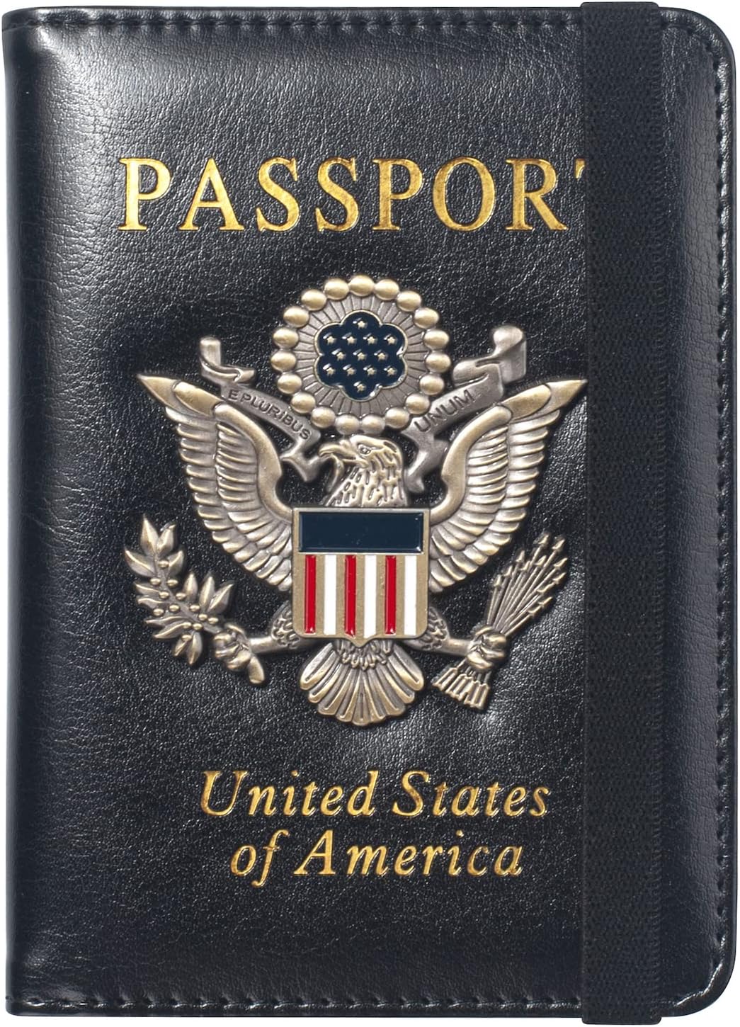 Premium Passport Holder for Travel, RFID Blocking Passport Cover Slim, Durable & Travel-Friendly, Passport Wallet Keep Your Documents Safe & Organized (Navy Blue)