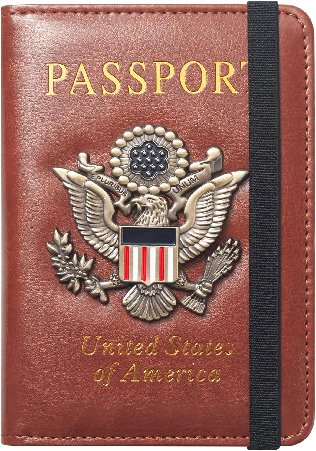Premium Passport Holder for Travel, RFID Blocking Passport Cover Slim, Durable & Travel-Friendly, Passport Wallet Keep Your Documents Safe & Organized (Navy Blue)
