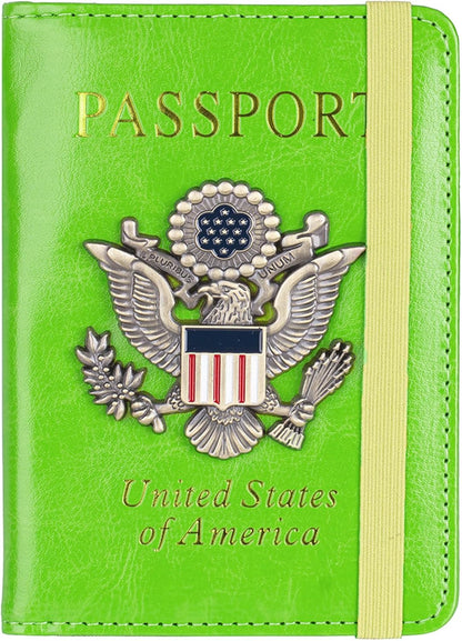 Premium Passport Holder for Travel, RFID Blocking Passport Cover Slim, Durable & Travel-Friendly, Passport Wallet Keep Your Documents Safe & Organized (Navy Blue)