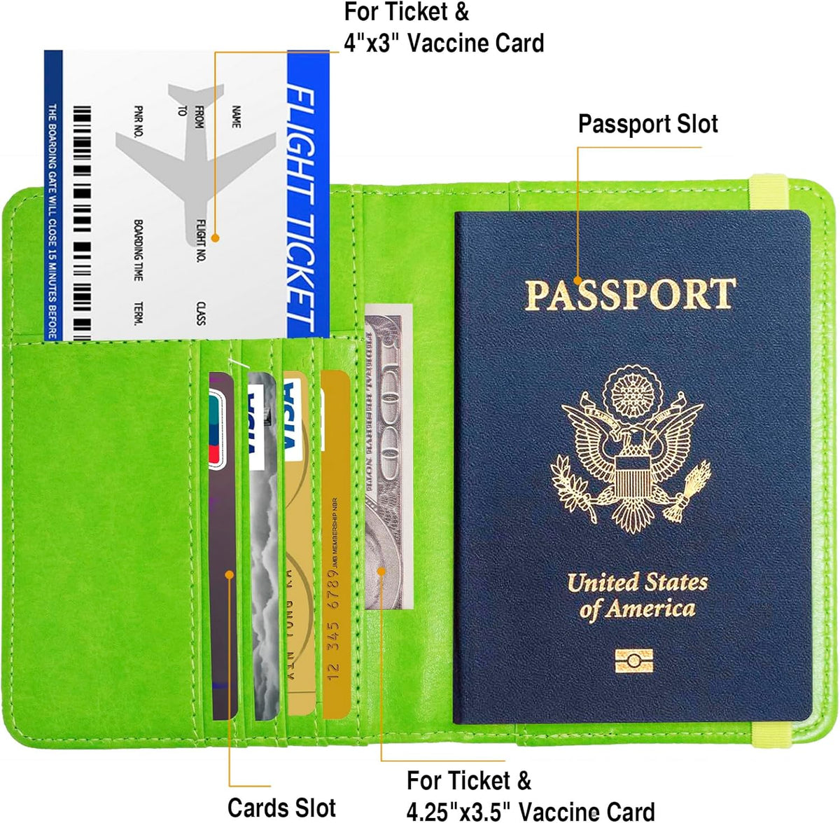 Premium Passport Holder for Travel, RFID Blocking Passport Cover Slim, Durable & Travel-Friendly, Passport Wallet Keep Your Documents Safe & Organized (Navy Blue)