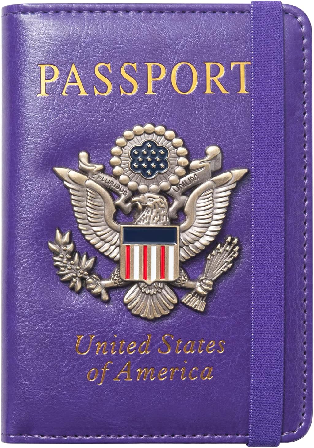 Premium Passport Holder for Travel, RFID Blocking Passport Cover Slim, Durable & Travel-Friendly, Passport Wallet Keep Your Documents Safe & Organized (Navy Blue)