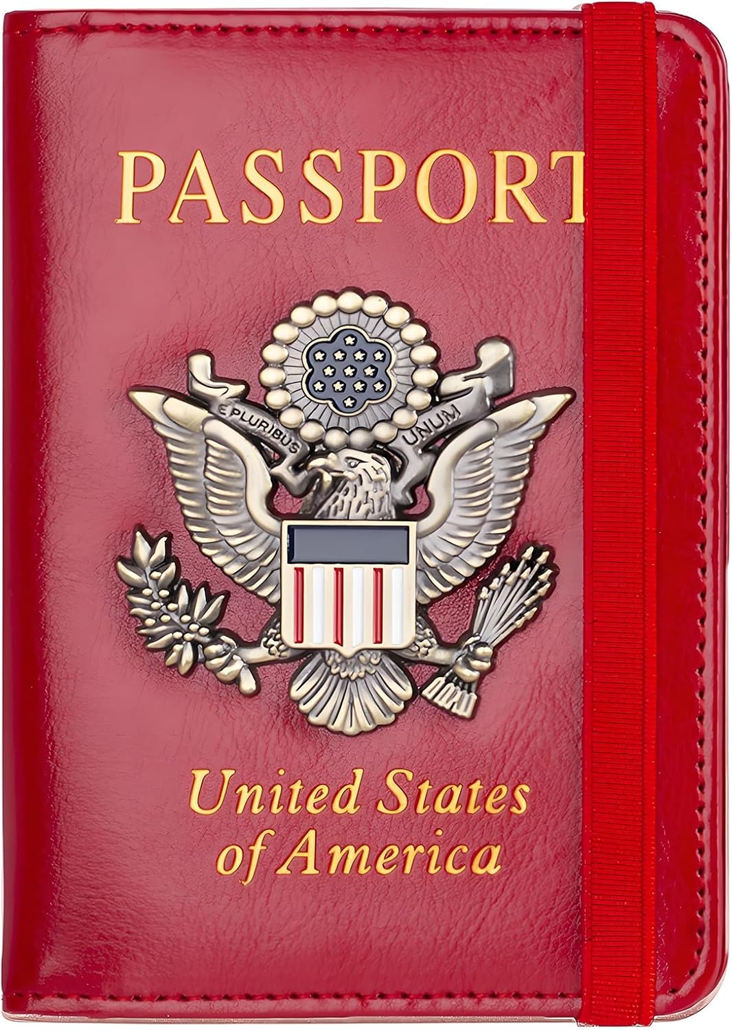 Premium Passport Holder for Travel, RFID Blocking Passport Cover Slim, Durable & Travel-Friendly, Passport Wallet Keep Your Documents Safe & Organized (Navy Blue)