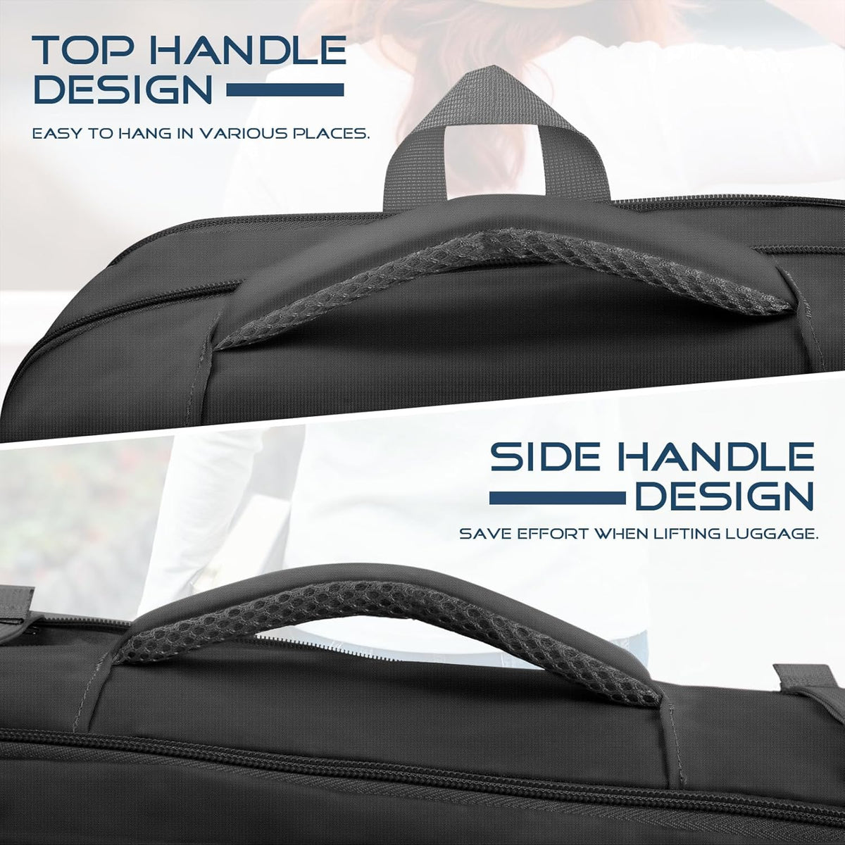 Travel Backpack, Expandable Carry on Backpack for Men, TSA 17.3 inch Laptop Bag Flight Approved, Lightweight Business Luggage Bag, Travel Gifts for Men Women, Black